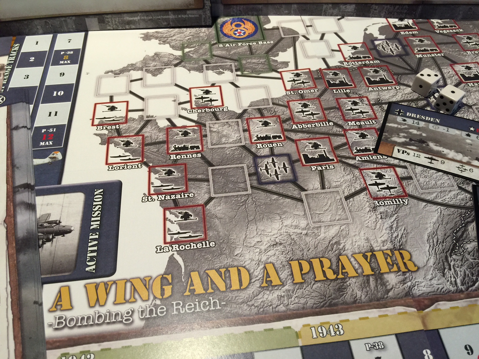 A Wing and a Prayer - Map of Western Europe