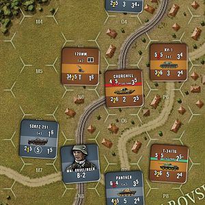 Stalins Triumph Counters and Map Sample 1